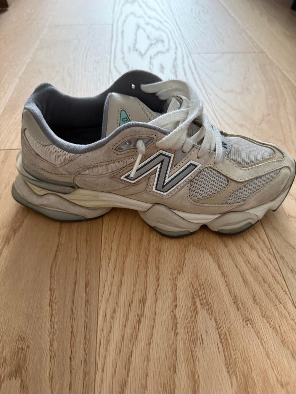 New Balance Beige and Gray Athletic Sneaker